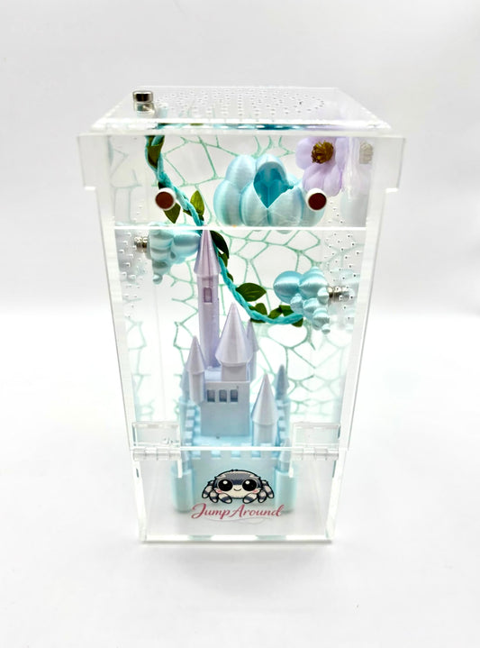 Cloud Nine – Decorated Junior Jumping Spider Enclosure