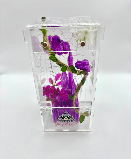 Cloud Nine Purple Collection – Decorated Starter Spider Enclosure