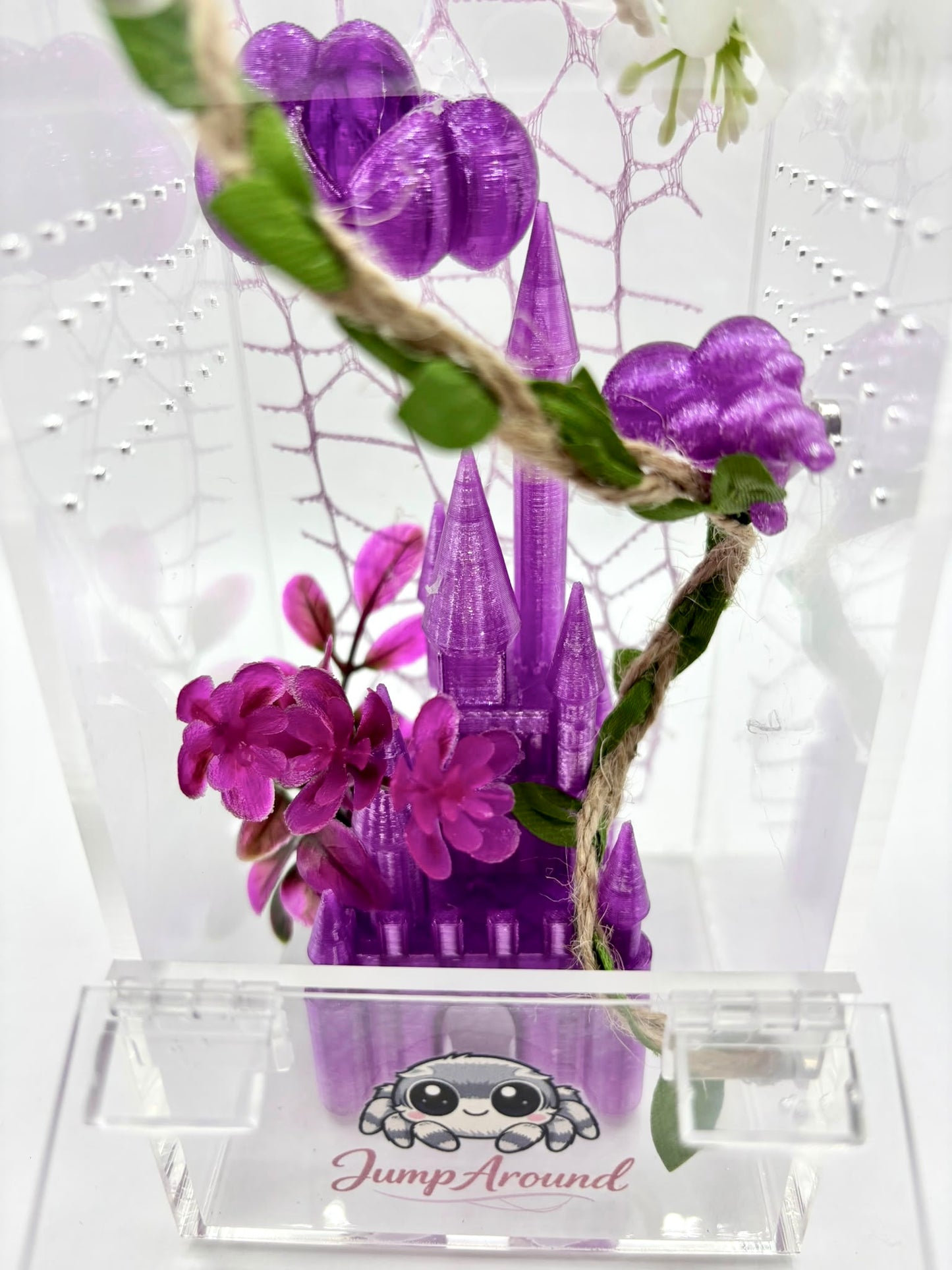 Cloud Nine Purple Collection – Decorated Starter Spider Enclosure