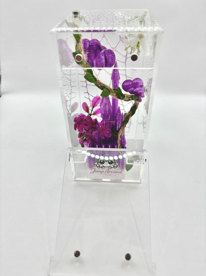 Cloud Nine Purple Collection – Decorated Starter Spider Enclosure